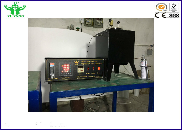 Tester di temperatura di accensione della plastica di iso 871 dell'apparecchiatura di collaudo del fuoco del laboratorio