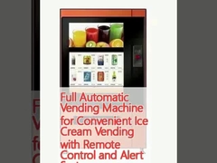 Macchina automatica per vendere gelati con sistema di allarme e controllo remoto