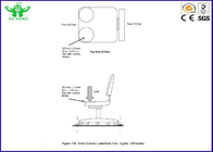 macchina di prova del carico di elettricità statica del bordo anteriore della sedia dell'ufficio della mobilia di 30~65cm BIFMA X5.1