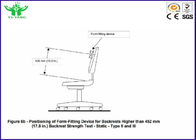 tester a rovescio QB/T2280-2007 di durevolezza della mobilia 10-30CPM/schienale della sedia