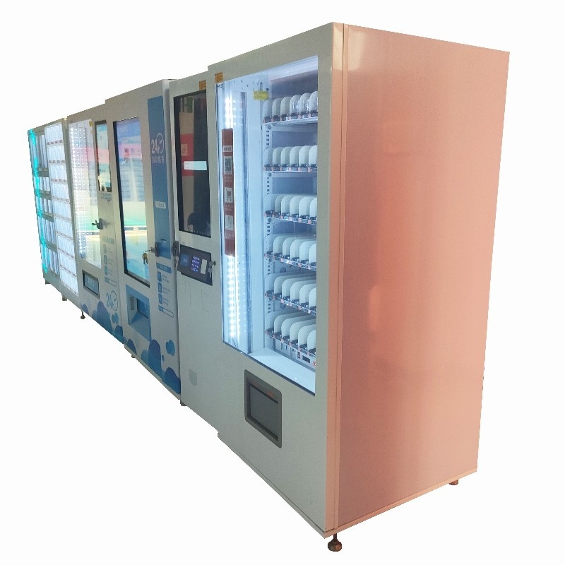 Ad alta velocità del cibo delle macchine care distributore i distributori automatici misti di colore