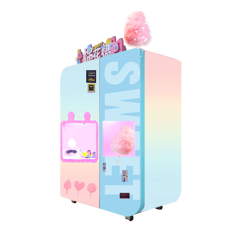 Forme e colori versatili Cotton Candy Maker Vending Machine per marshmallows unici