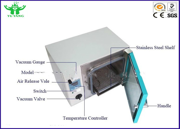 Forno ad alta temperatura dell'essiccazione sotto vuoto del laboratorio con controllo -0.1MPa del touch screen