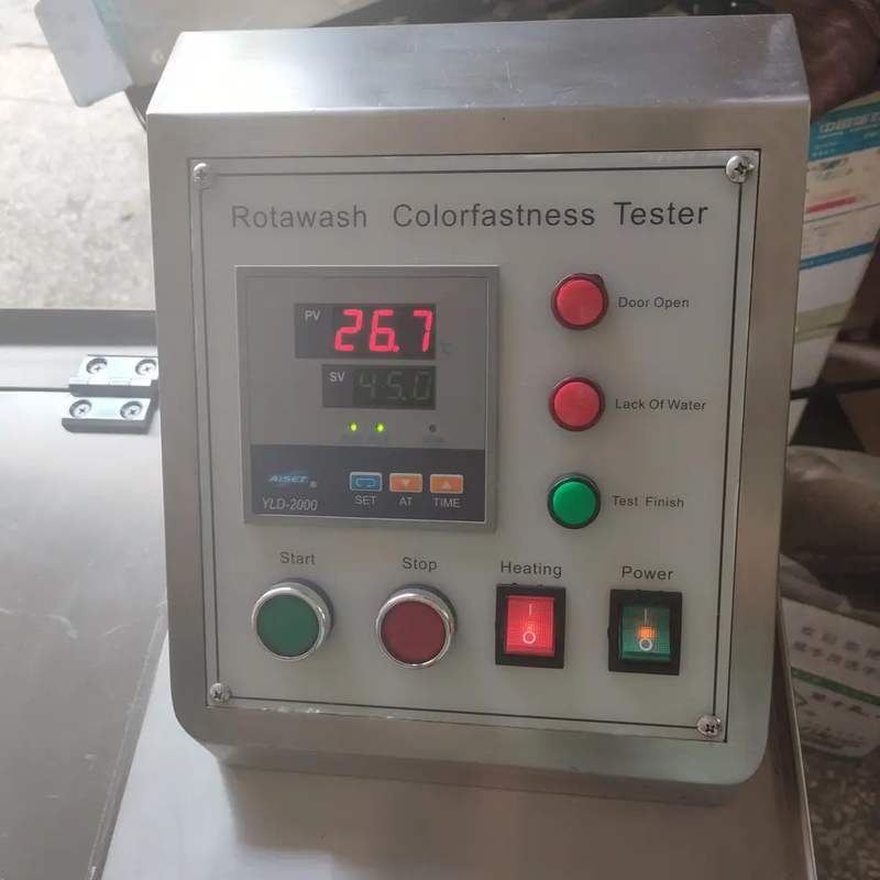 Macchina ad alta resistenza al colore per la prova dei tessuti con corpo in acciaio inox e tempo di funzionamento regolabile