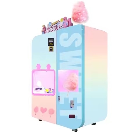 Vendita di cibo senza sforzo con vending machine di caramelle di cotone 121-200 porzioni 21,52 pollici touch screen
