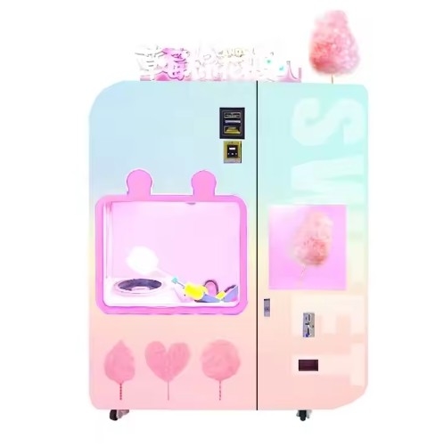 Vendita di cibo senza sforzo con vending machine di caramelle di cotone 121-200 porzioni 21,52 pollici touch screen