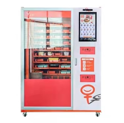Macchine automatiche per vendite di snack e bevande a colori personalizzabili, schermo tattile, sistema di pagamento personalizzabile