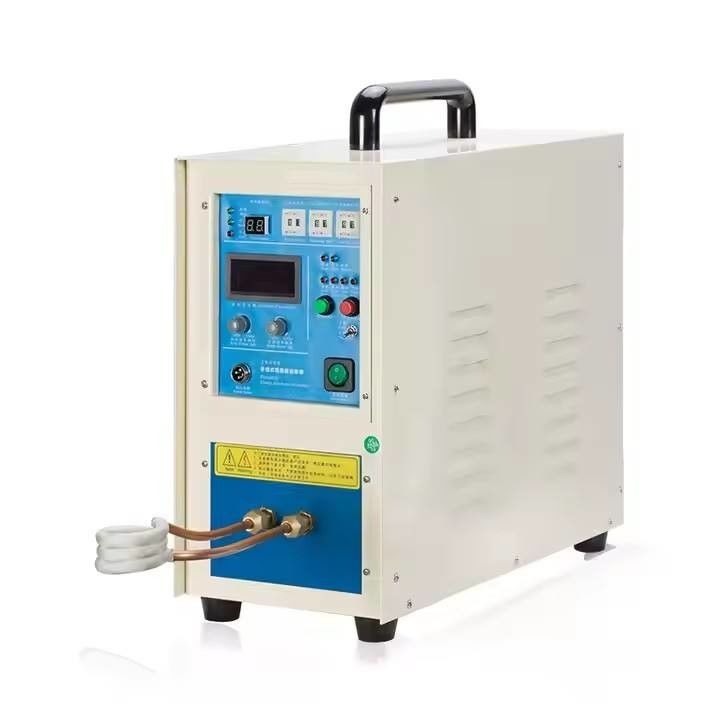 Macchina di riscaldamento ad induzione ad alta frequenza 15KW con 200-600A Macchina di forgiatura del metallo raffreddamento per set di prova elettrico
