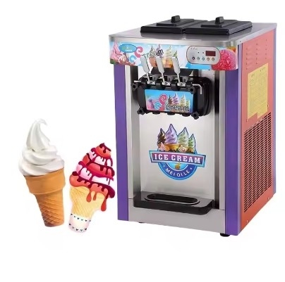 Aggiornare la produzione di gelati piano in piedi 13L tre teste vending machine automatica
