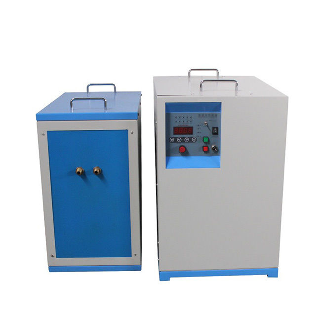 Forno di riscaldamento a induzione magnetica per tubi d'acciaio, potenza in uscita 40kW, frequenza 0.5MHz-1.1MHz