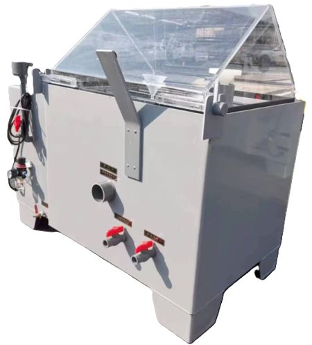 Tester di resistenza alla corrosione Strumento di nebbia di sale in acciaio inossidabile per il ciclo del sale per la prova 220V ASTM Standard 1 anno di garanzia