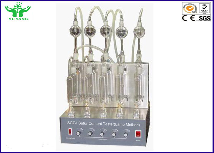 Metodo della lampada del tester del contenuto di zolfo della benzina e del cherosene dell'attrezzatura di analisi dell'olio di ASTM D1266