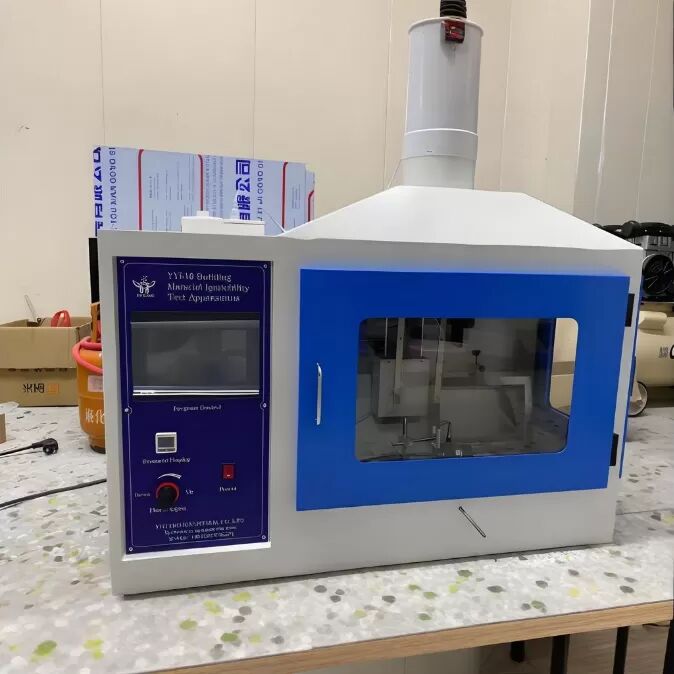 ISO 11925-2 Certified Ignitability Test Apparatus with Stainless Steel Construction and 0.7m/s Flue Air Velocity for Building Materials