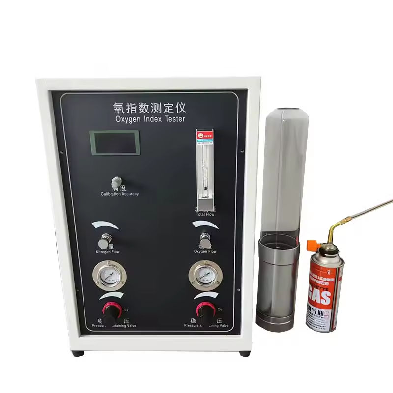 Tester digitale di indice di ossigeno ASTM D2863 con precisione dello 0,1% per la misurazione precisa dell'indice di ossigeno limitato