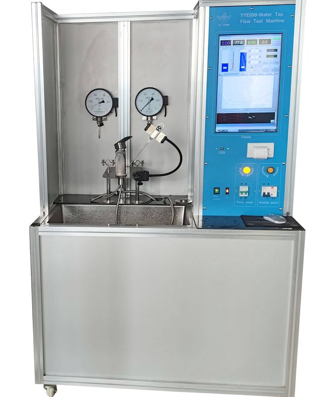 Apparecchiatura per test di flusso d'acqua EN817 Tester di flusso ad alta pressione multifunzionale con monitoraggio in tempo reale e registrazione dati