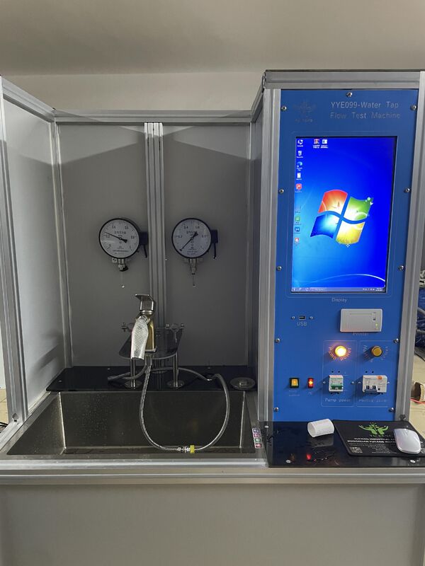Apparecchiatura per test di flusso d'acqua EN817 Tester di flusso ad alta pressione multifunzionale con monitoraggio in tempo reale e registrazione dati