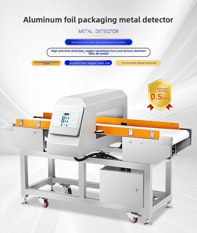 Macchina automatica industriale per il rilevamento di metalli per sistemi di rilevamento di metalli a nastro trasportatore nell'industria alimentare