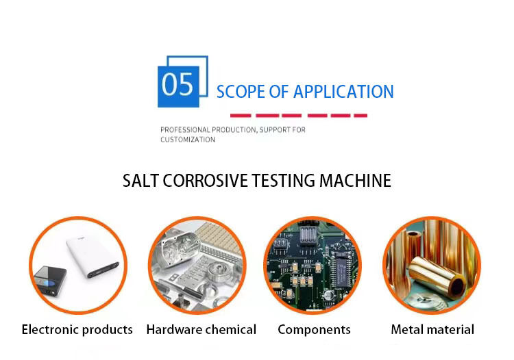 Tester di nebbia salina ciclica per nebbia da laboratorio elettronico, camera di simulazione di corrosione, standard ASTM, aria, USA, per applicazioni di laboratorio