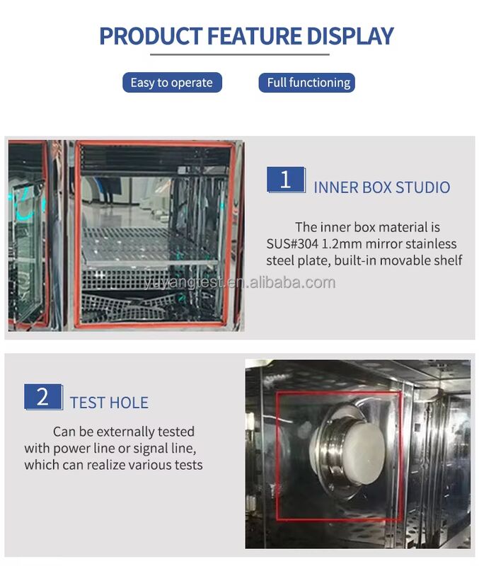 Simulazione climatica della camera di prova temperatura-umidità del pacco batteria per test di invecchiamento delle celle di veicoli elettrici
