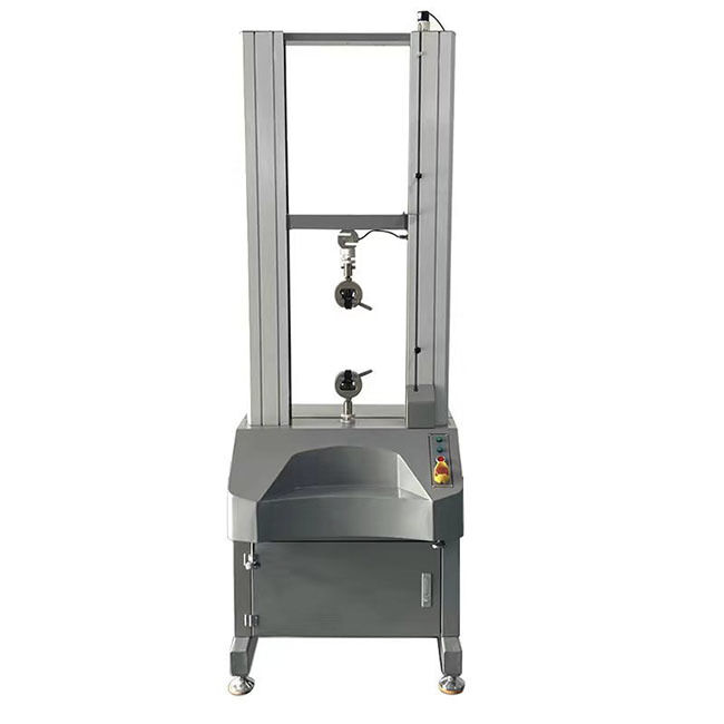 Tester di resistenza alla trazione da banco portatile da 5 kN a colonna singola per laboratorio di fili in gomma plastica