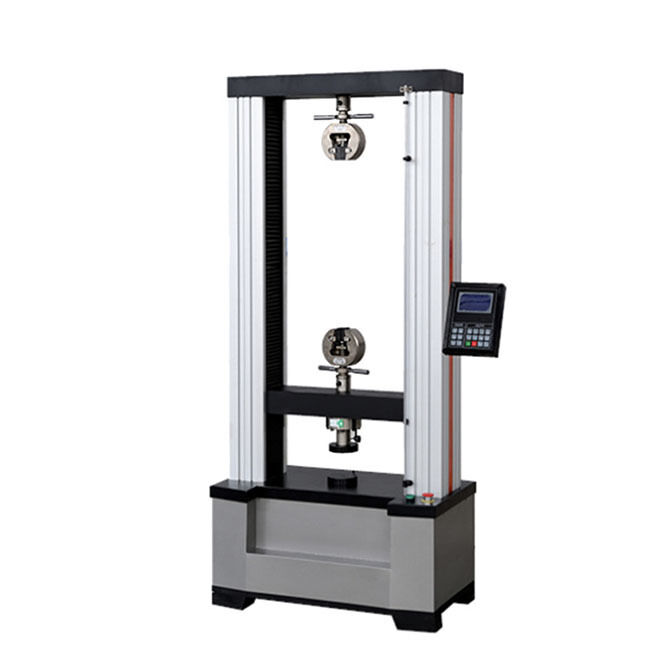 Macchina di prova della trazione a colonna singola 10kN Display digitale per film di imballaggio di gomma tessile