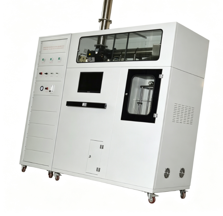 Tester di infiammabilità con calorimetro a cono standard ISO 5660 con intensità di radiazione di 100 kW/m2 e scala elettronica ad alta precisione