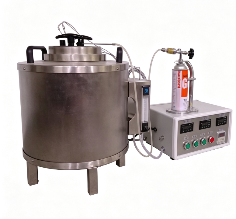 Apparecchio di prova della temperatura di accensione in plastica con telaio in acciaio inossidabile, accensione elettronica e tubo di scarico rimovibile per forno di laboratorio