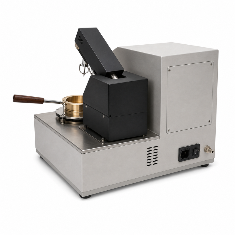 Apparecchiatura di analisi per oli lubrificanti per petrolio, tester automatico del punto di infiammabilità a vaso aperto Cleveland ASTM D92
