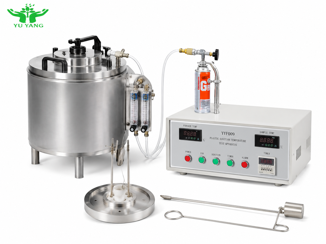 ASTM D1929 Apparecchio di prova della temperatura di accensione di materie plastiche con controllatore di accensione a flash di controllo della temperatura ± 2 °C