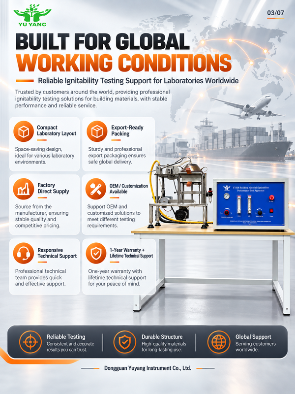 Laboratory ISO 5657 ASTM for Electronic Ignitability Tester Fire Safety Testing Equipment with 1 Year Warranty