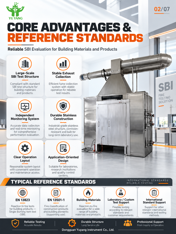 HAIDA EN 13823 SBI Single Burning Item for Apparatus Building Material Fire Reaction Euroclass Combustion for Equipment IP55
