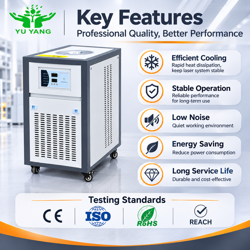 Chillers Air Cooled Industrial Chiller for Office Building Fan Motor air Cooled vortex Chiller