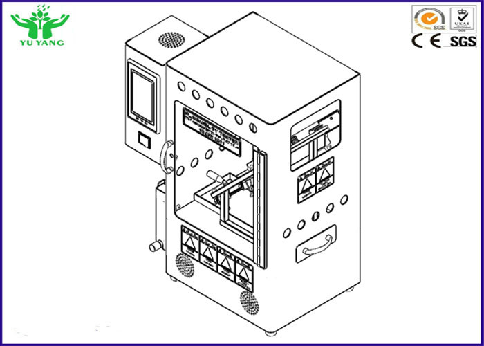 CA 1611 del film della resina vinilica del tester di infiammabilità di SPI della parte di CPSC 16 CFR 220V 50Hz 3A