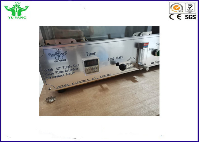 Apparecchiatura di collaudo di infiammabilità del cavo unipolare 45° GB/T 25085 0,1 L ~ 1 l/min