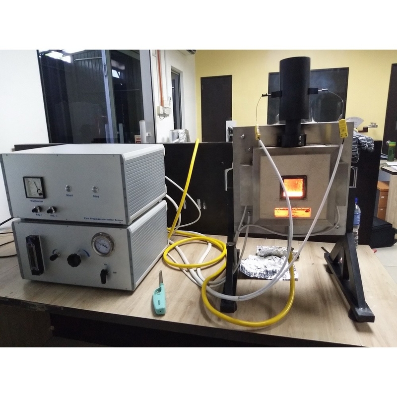 Attrezzatura di prova del fuoco del laboratorio dell'apparecchiatura della prova di combustione delle BS 476-6 per i materiali da costruzione