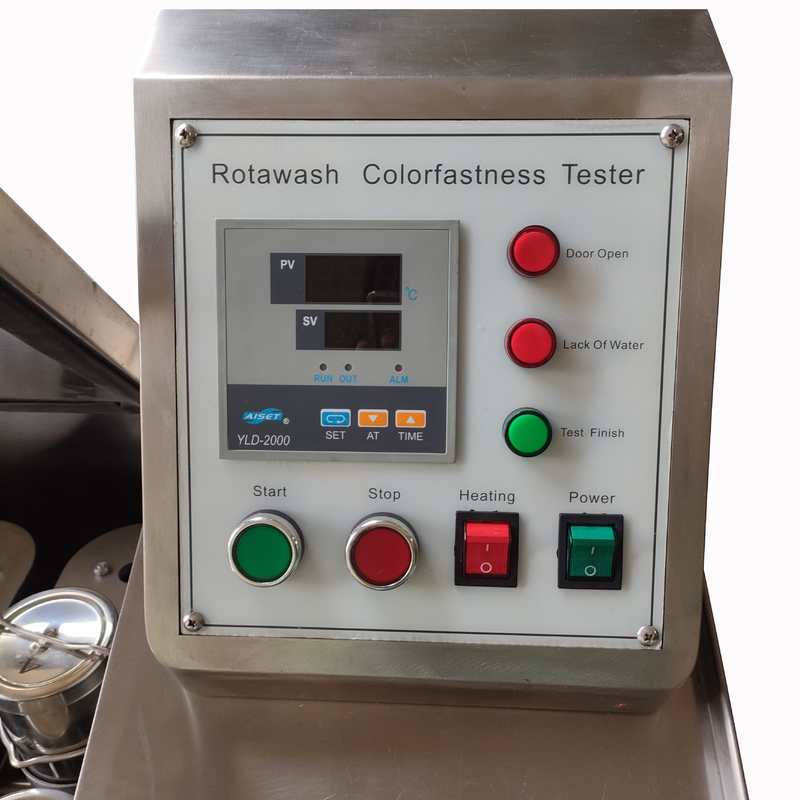 Controllo del touch screen di AATCC che lava colore di Rotawash del tester di solidità