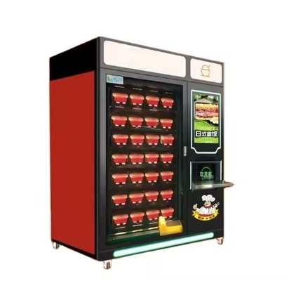Macchina per vendere cibo caldo con schermo touch da 21,51 pollici e temperatura refrigerata