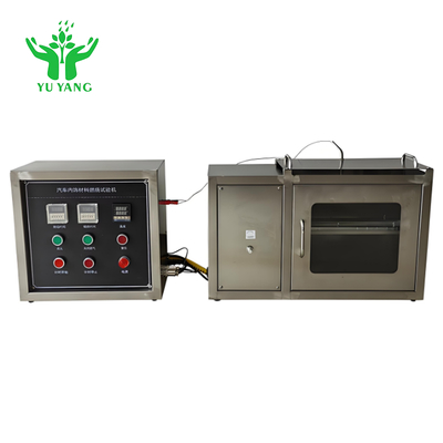 DIN 75200 Fmvss302 Tester di infiammabilità dei materiali interni standard delle automobili