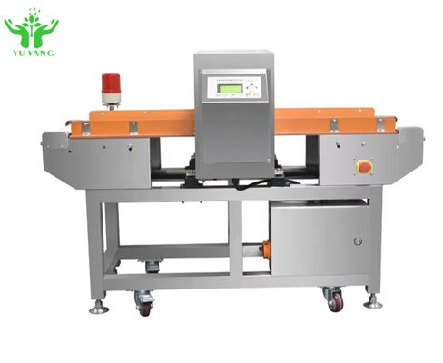Rilevatore di metalli per uso alimentare con sistema di scarto a suono e luce per il controllo qualità