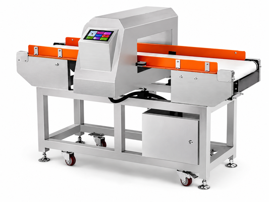 Macchina automatica industriale per il rilevamento di metalli per sistemi di rilevamento di metalli a nastro trasportatore nell'industria alimentare