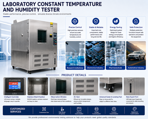 Camera climatica programmabile ad alta precisione 220V per cabina di prova 1 anno macchina per umidità a temperatura costante