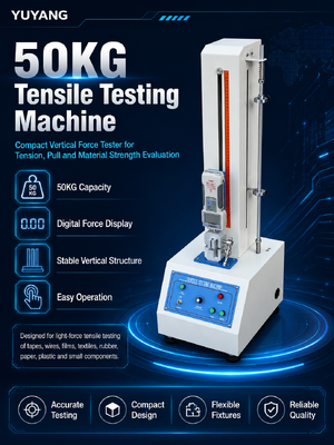 Macchina di prova di trazione elettrica verticale da 50 kg